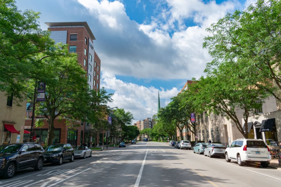 cities near chicago - evanston