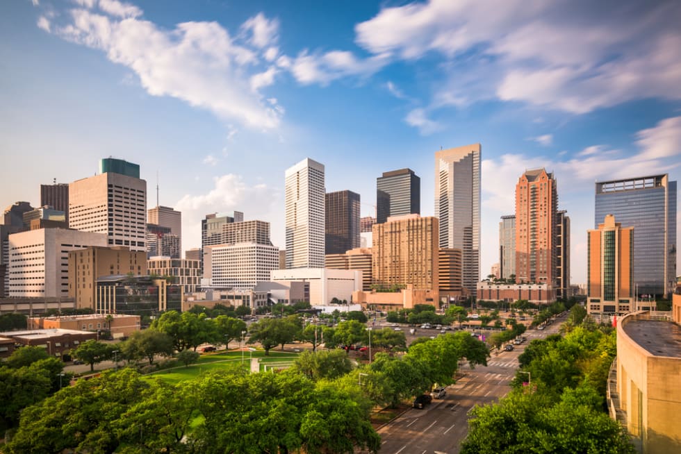 Houston downtown skyline