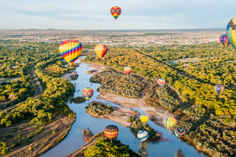 Balloons over the Rio Grande