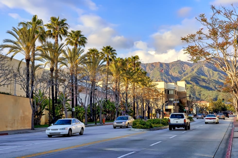 Street in Burbank, CA