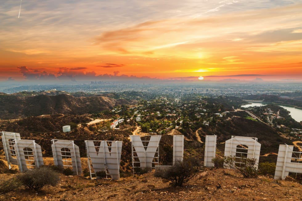 Hollywood Sign near Griffith Park