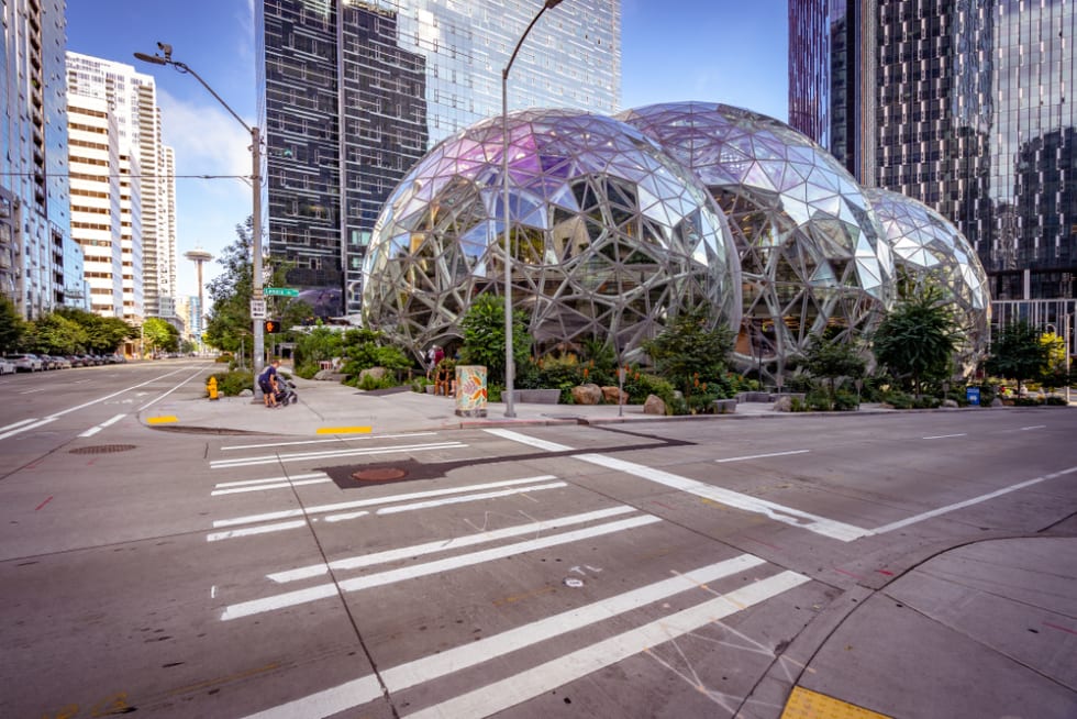 Amazon Spheres in Downtown Seattle