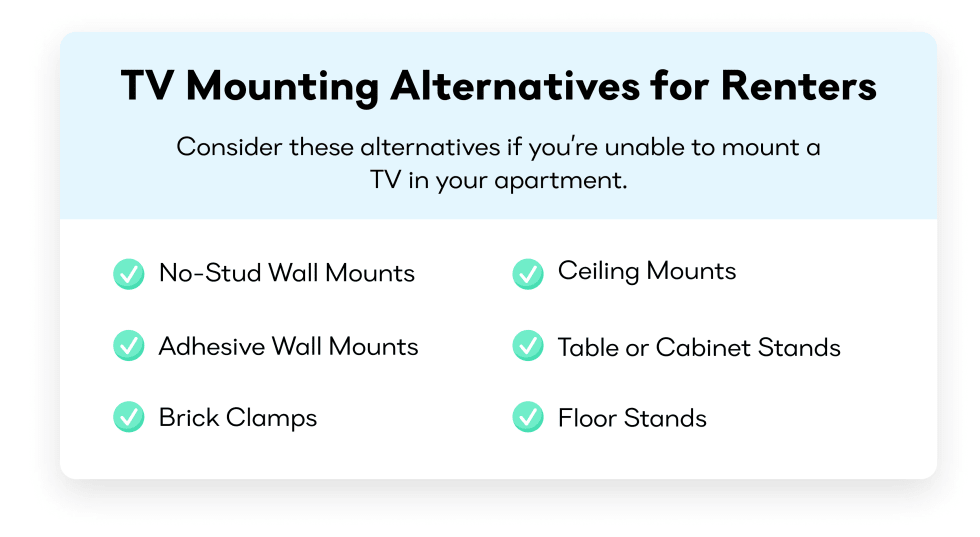 TV Mounting Alternatives for Renters