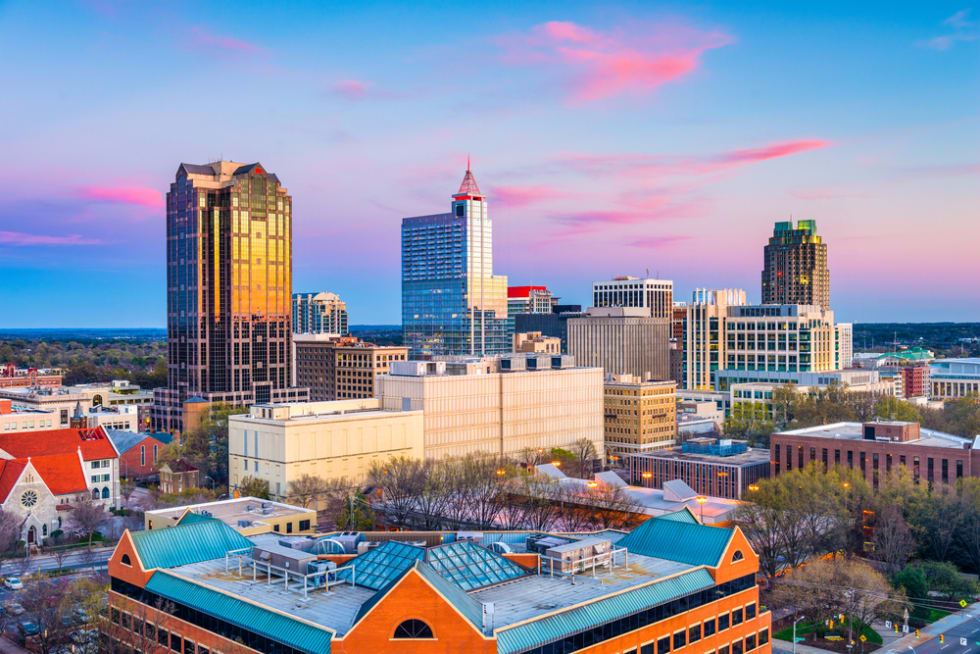 Raleigh skyline