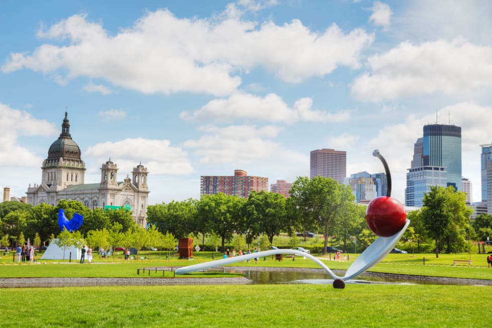 The Spoonbridge and Cherry at the Minneapolis Sculpture Garden