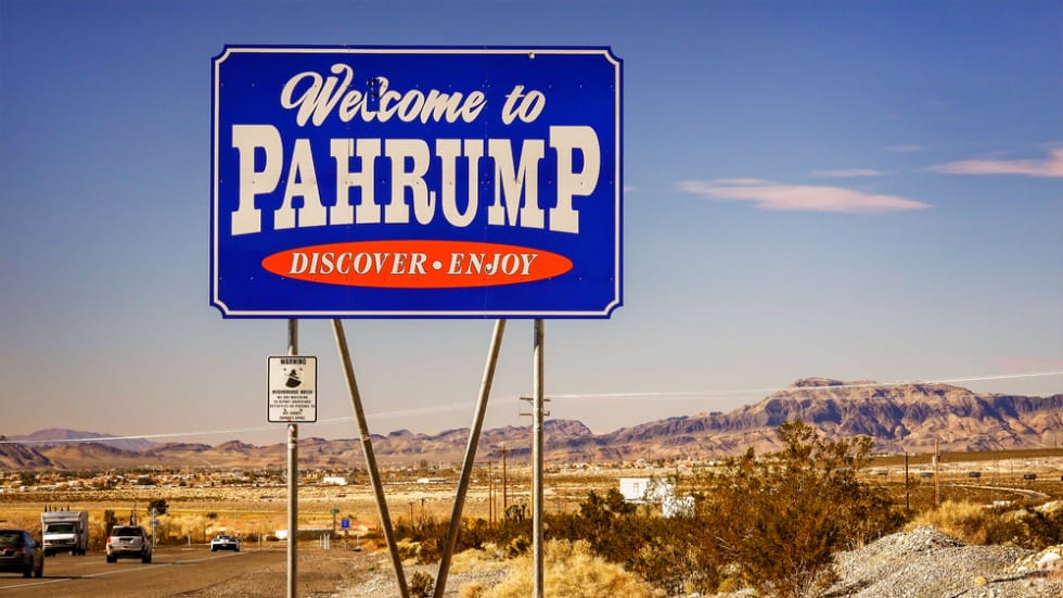 Pahrump, one of the largest cities in Nevada