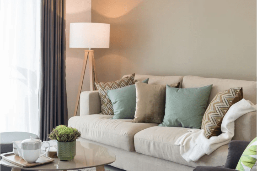 floor lamps in apartment