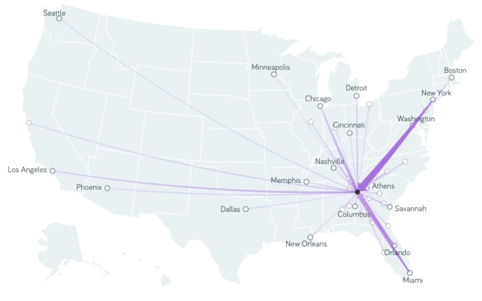 map atlanta