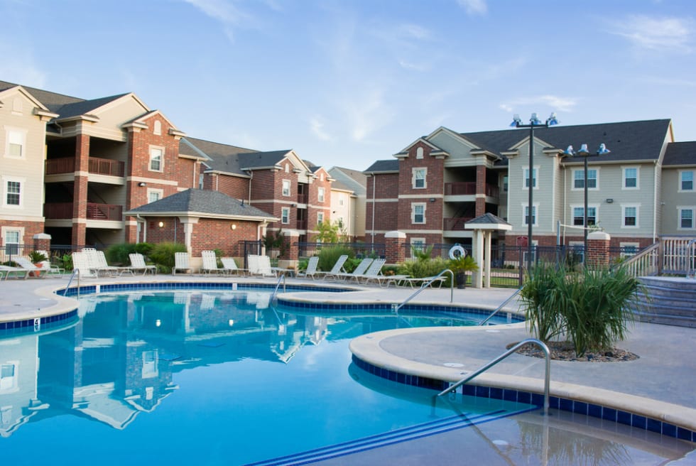 Apartment complex pool