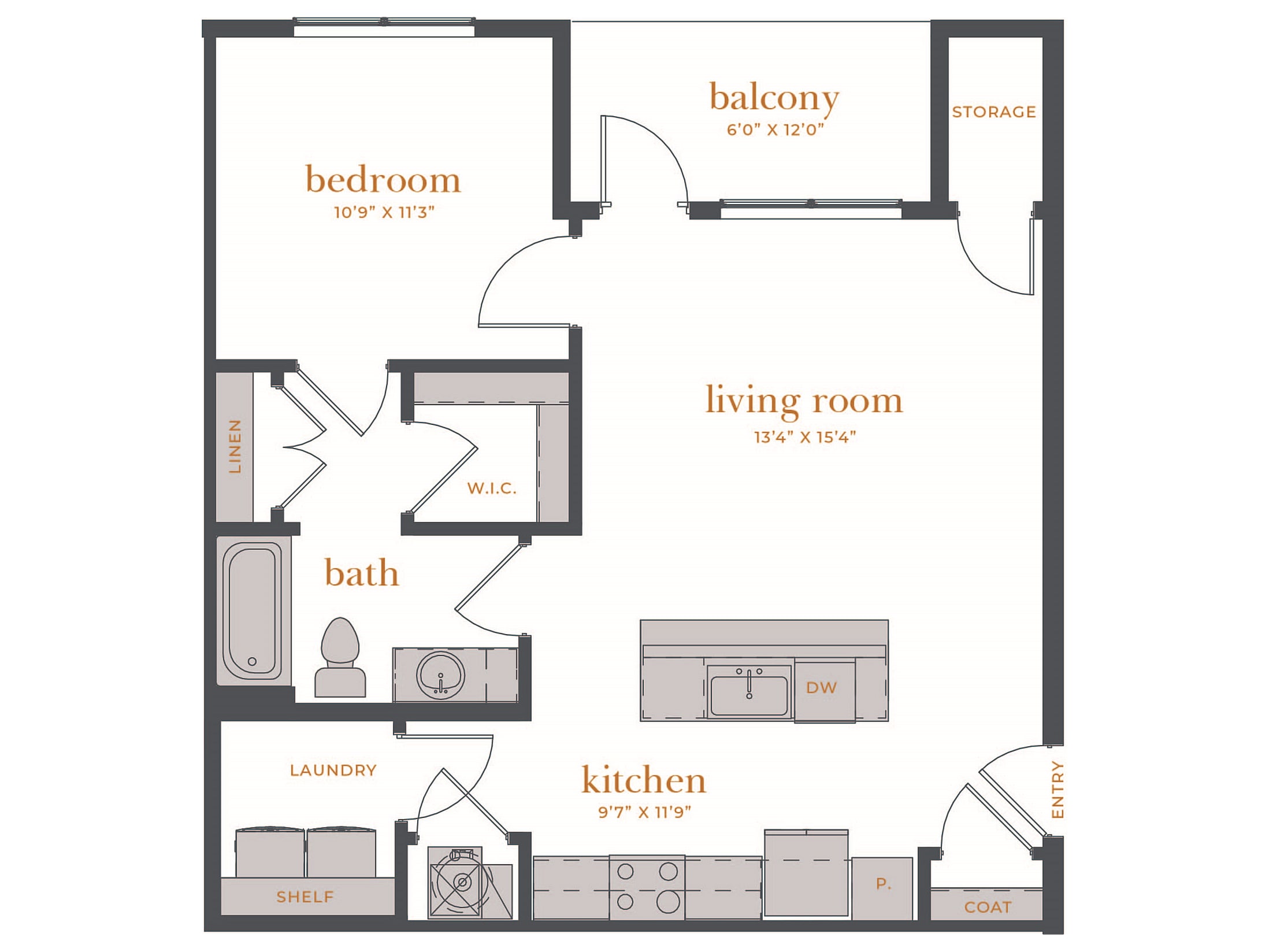 Valera Riverside – 1 Bed, 1 Bath B (80% Income Restricted)
