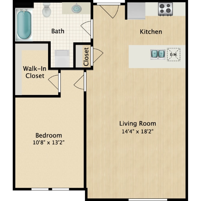 Cannery Row – 1 Bedroom