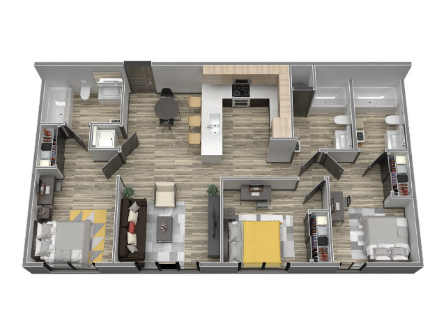 The Flats at Chase – Private - Priced By Bed
