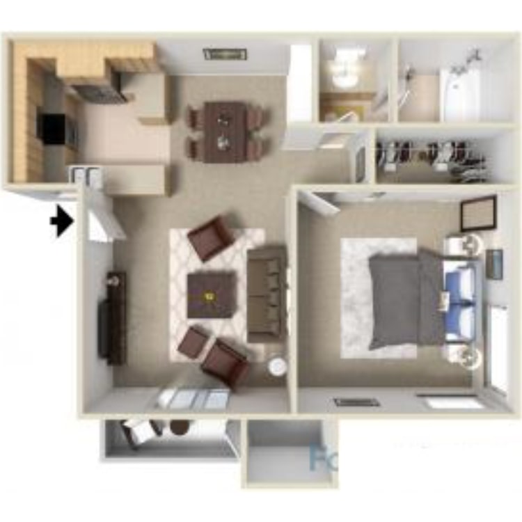 Elan Milano – 1 Bed 1 Bath