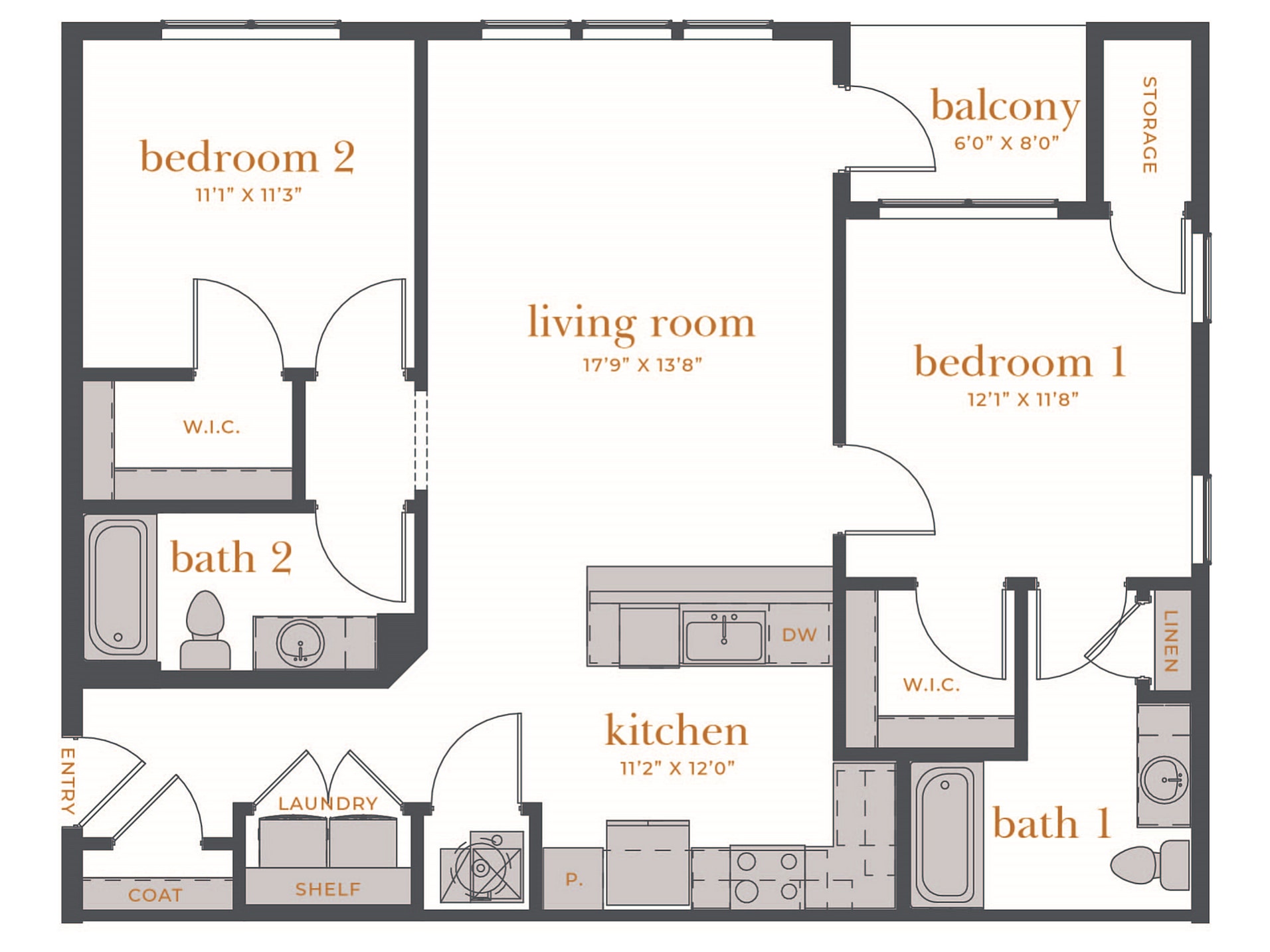 Valera Riverside – 2 Bed, 2 Bath A (80% Income Restricted)