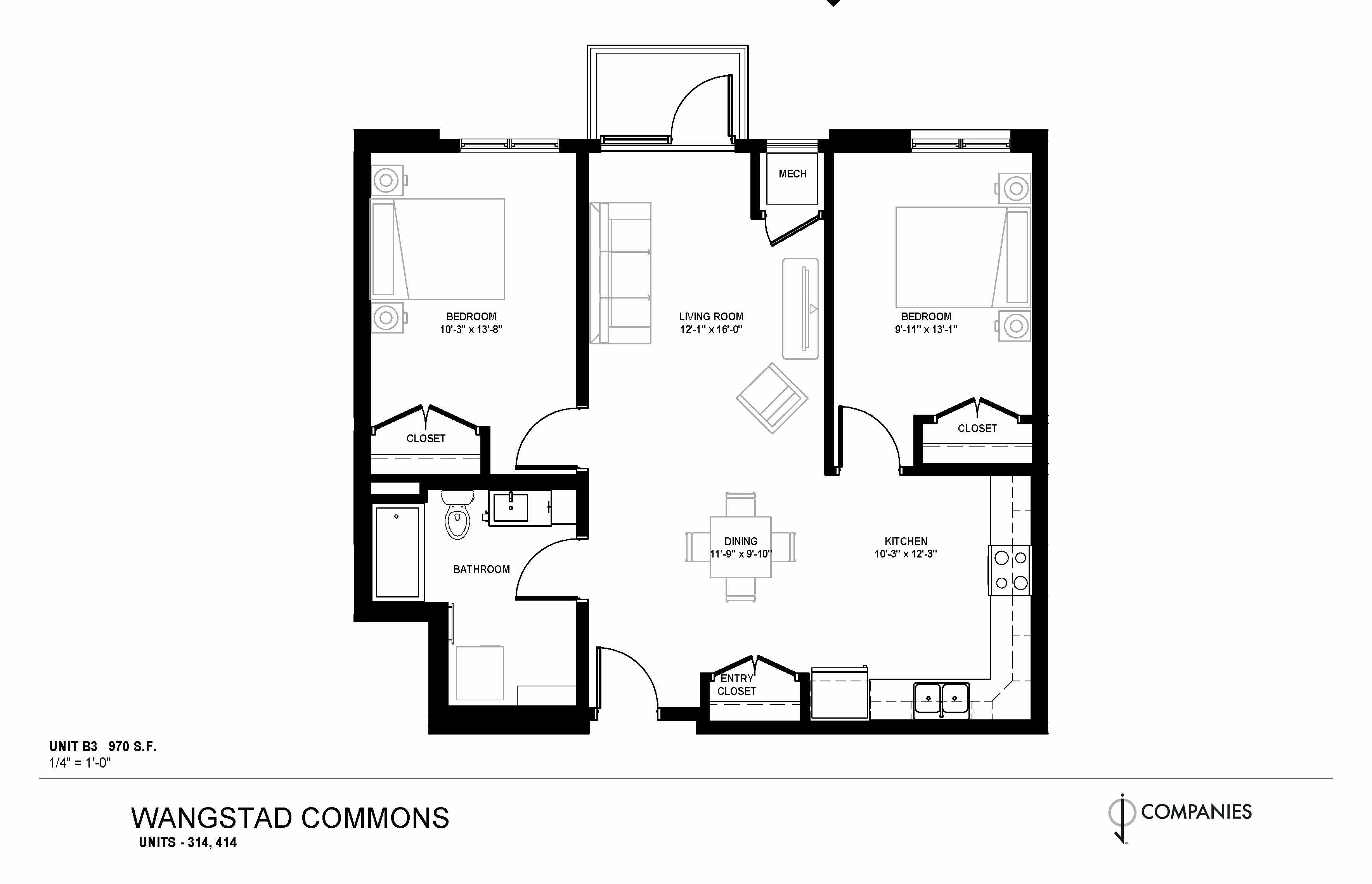 Wangstad Commons – 2 Bedroom (B3-60)