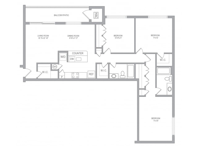 Cavalier Court – 3BR/2BA