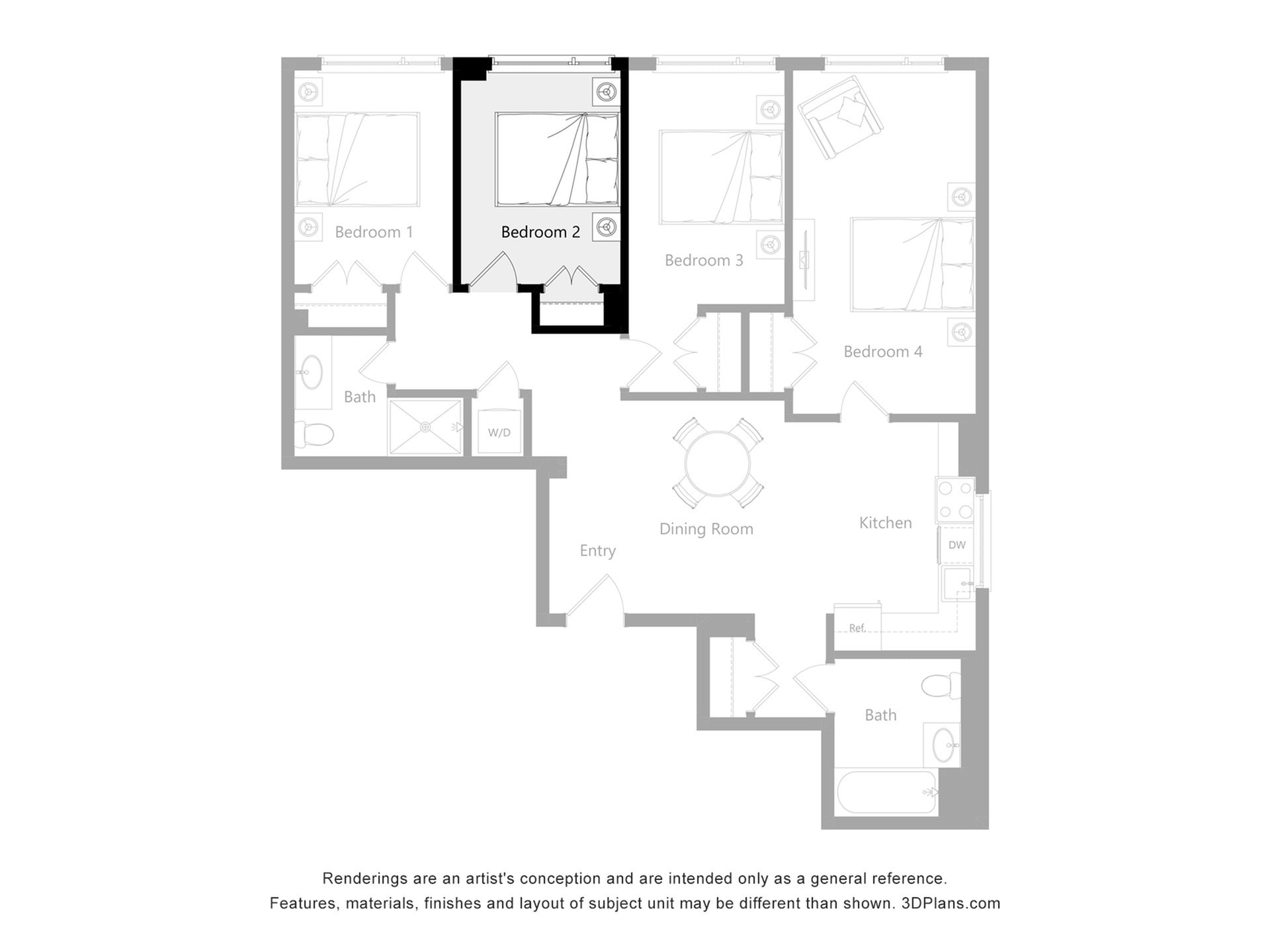 The Reserve – 6A (Private Room)-BR 2