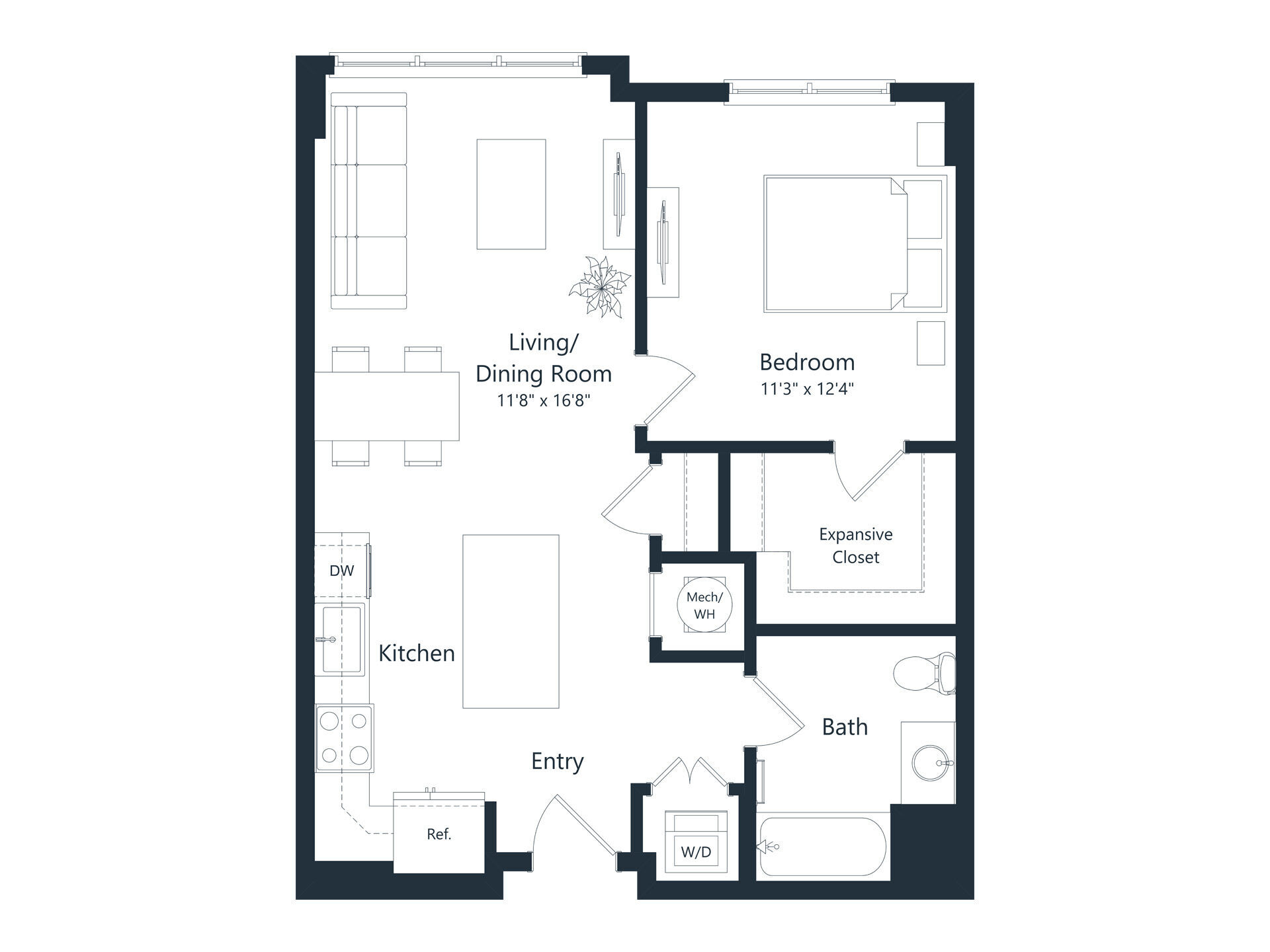 The Residences at Courthouse Square – 1114