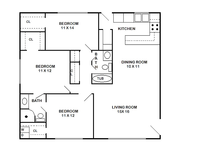 Cambridge Square South – 3 Bed, 2 Bath B (80% Income Restricted)