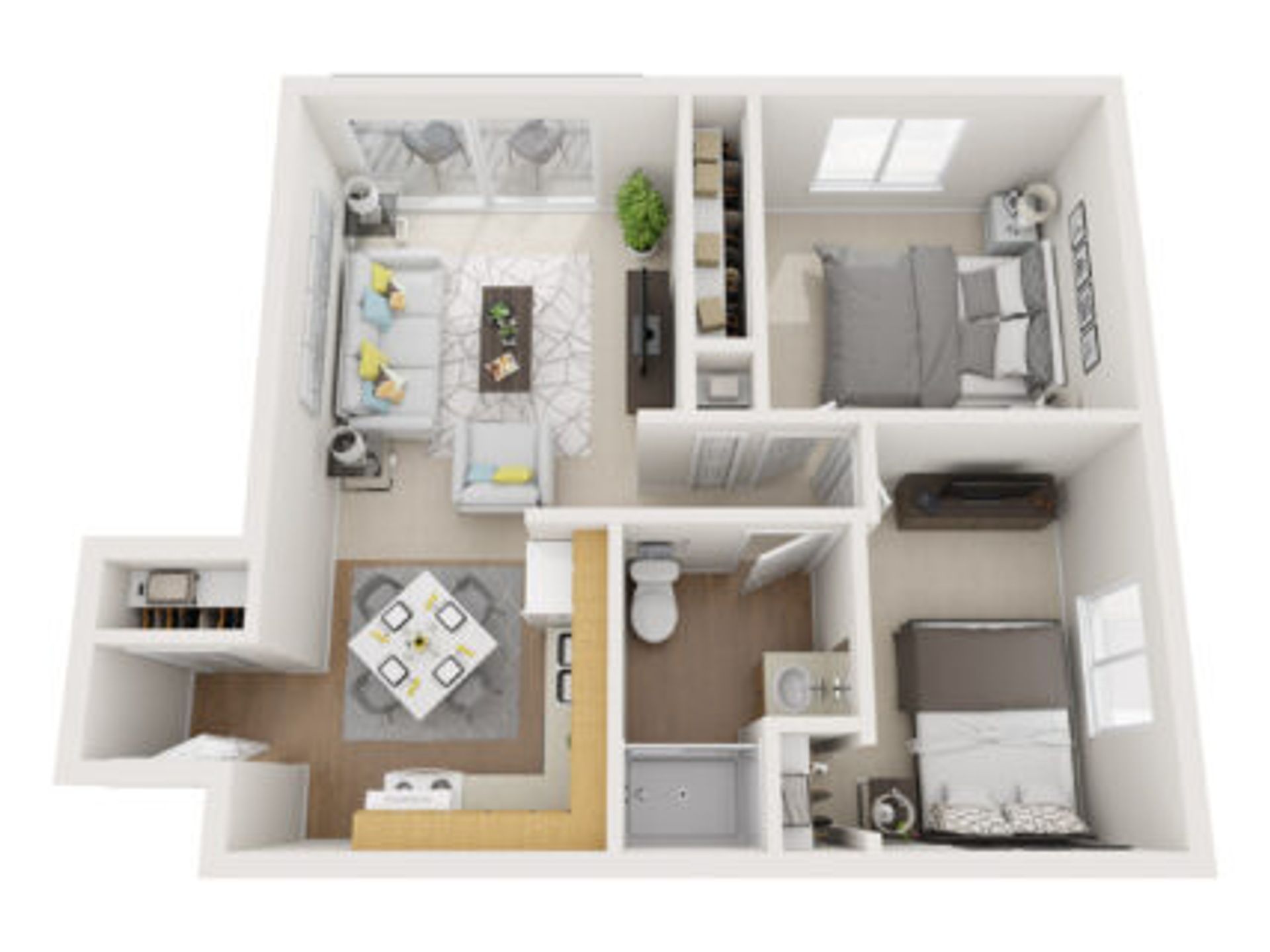 Creekside – 2 beds, 1 bath, $1300