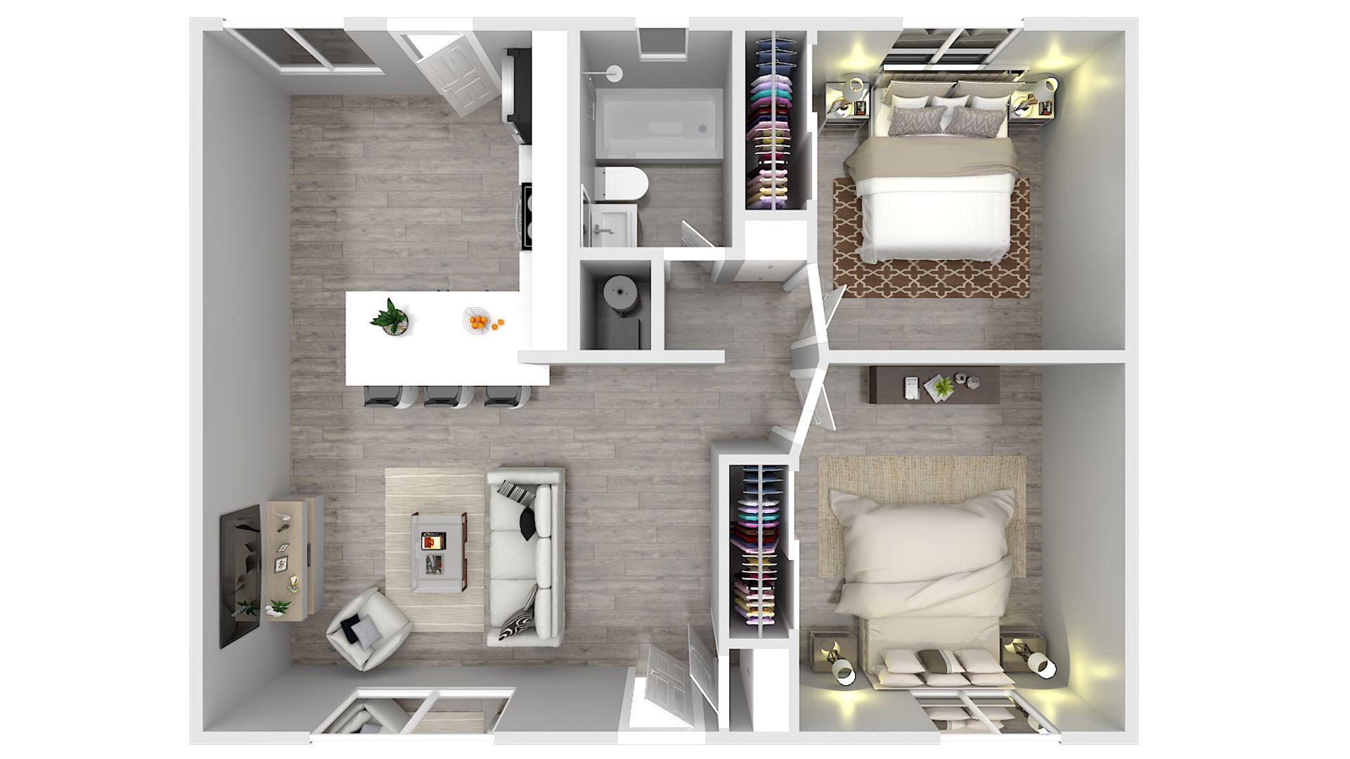 The Pointe at Country Club – 2 beds, 1 bath, $1043