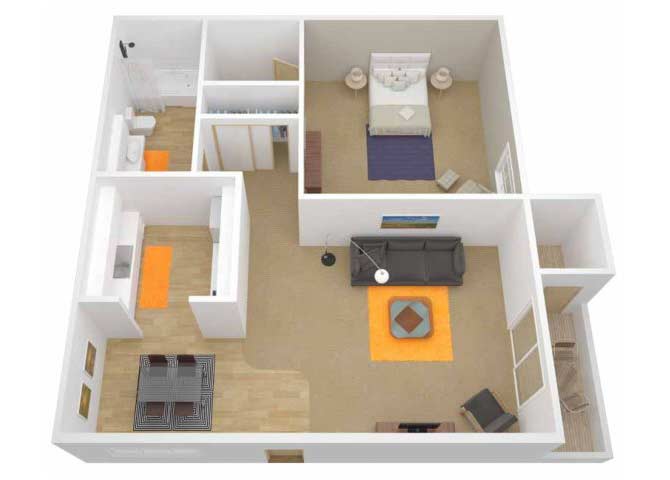 The Grove at Davis – 1 Bedroom 1 Bath