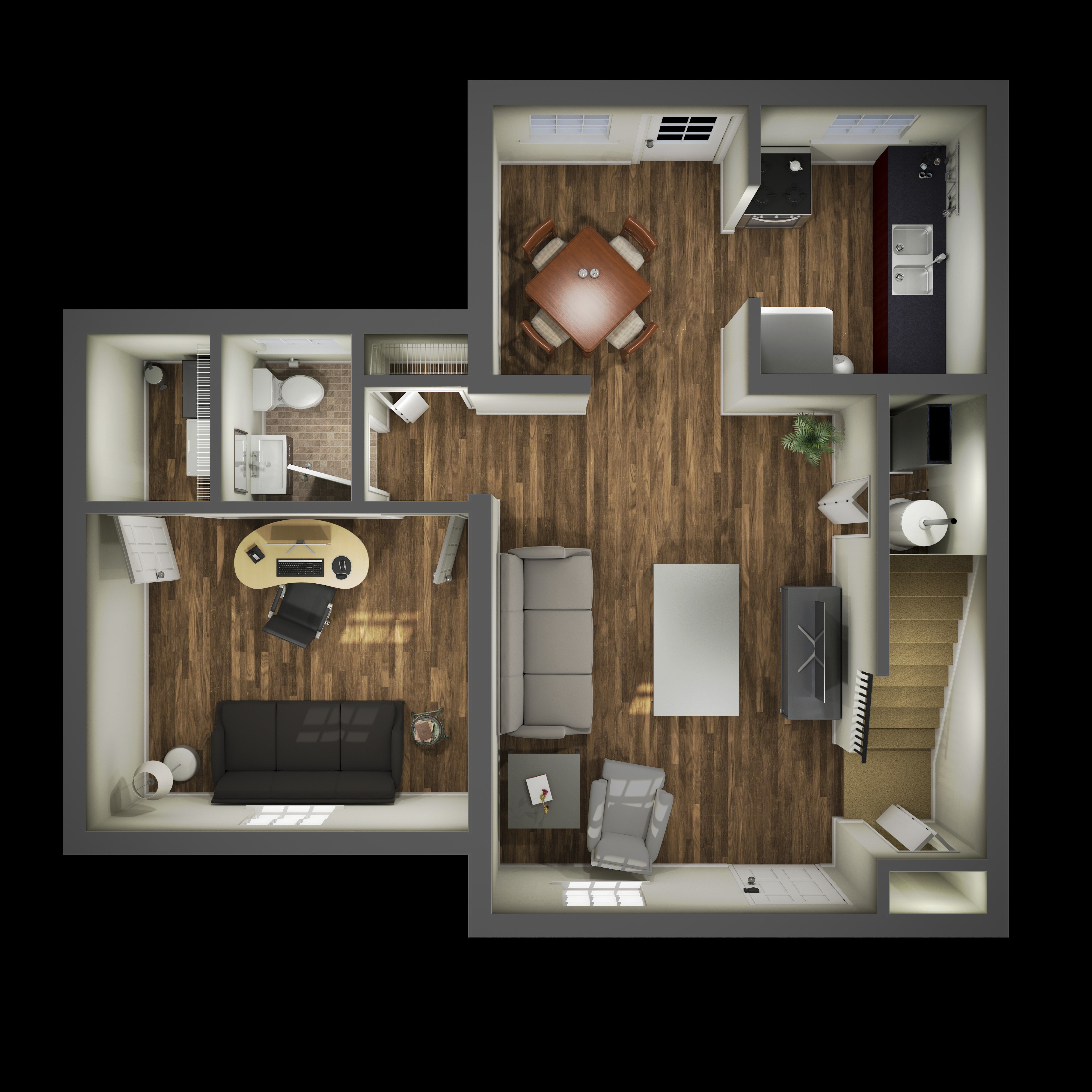 Highland Woods – Two Bedroom + Den / Phase 1