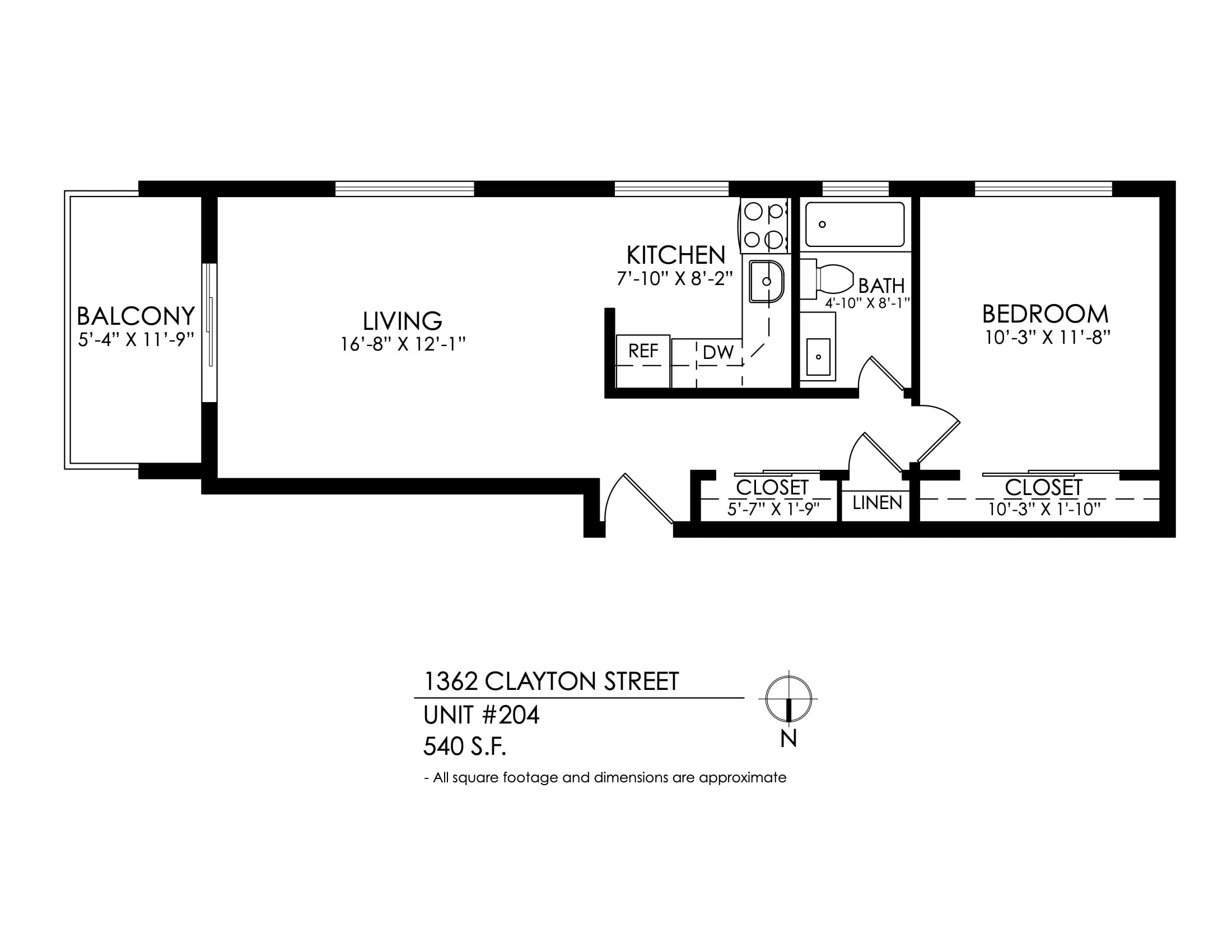 1362 Clayton St. Apartments – 203