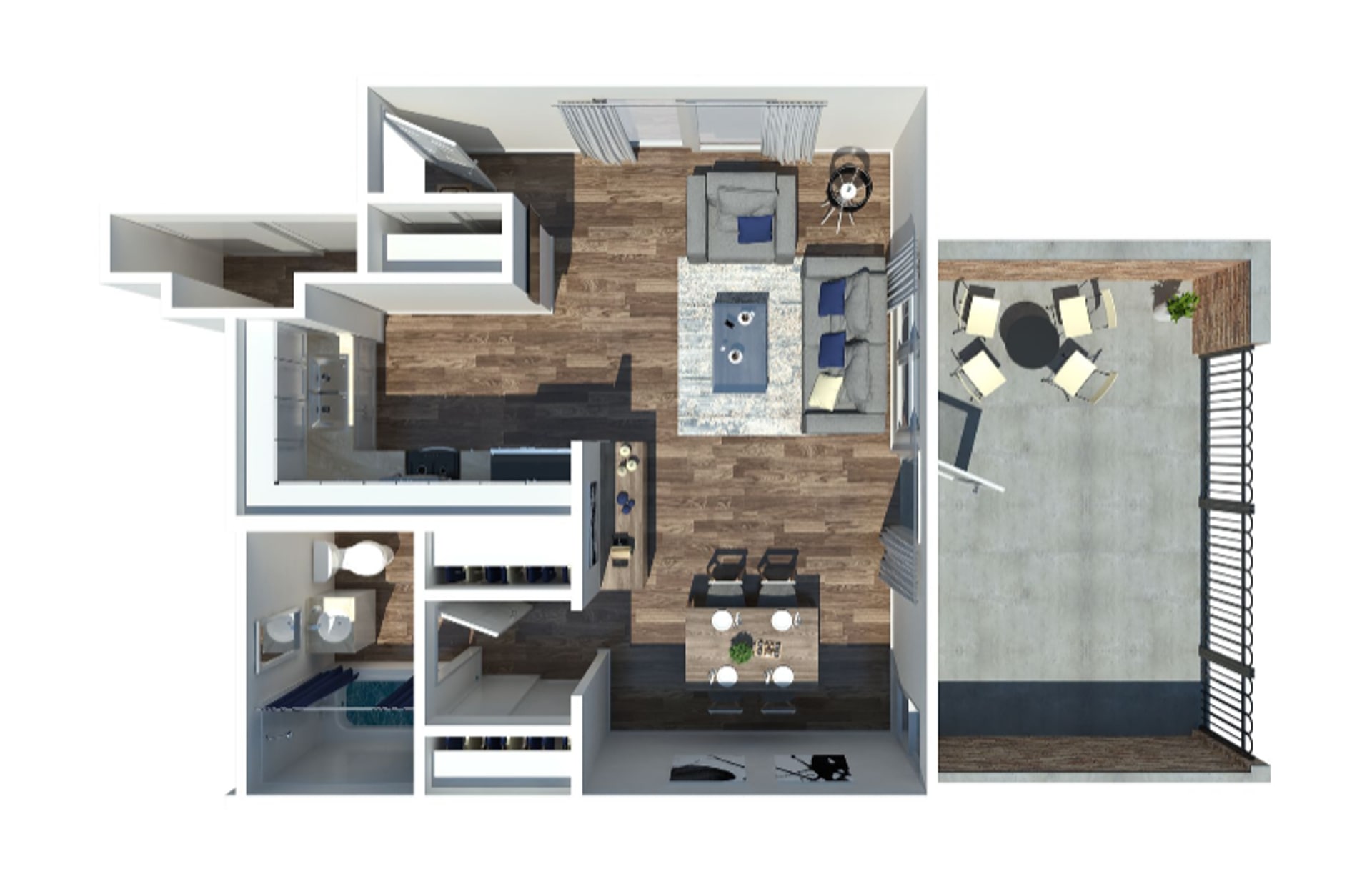 Gardenview Flats – Studio, 1 bath, $800