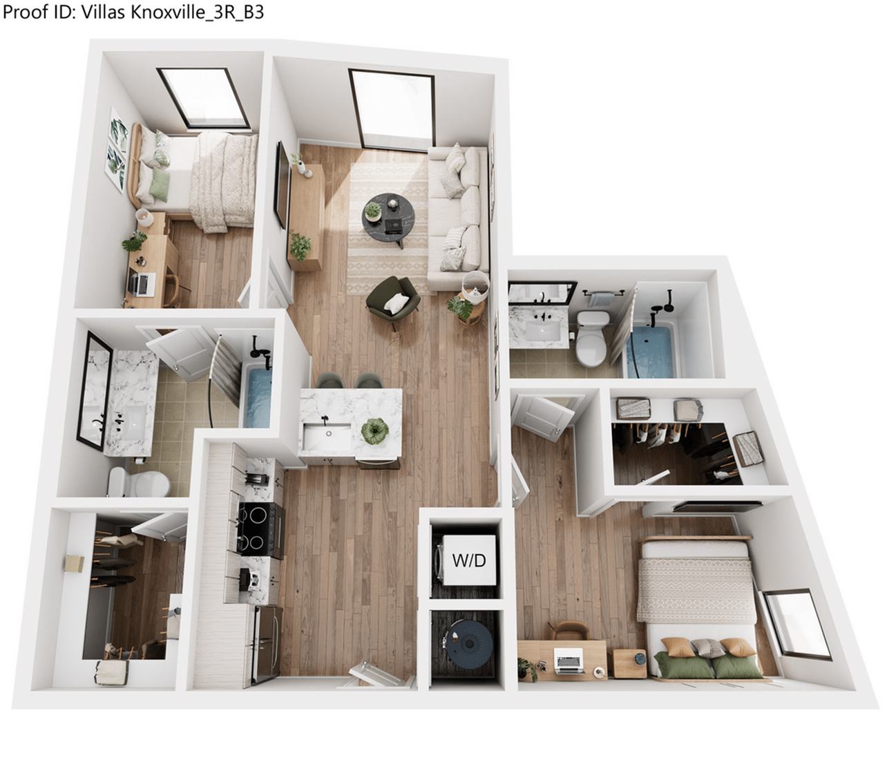 Villas Knoxville – Private - Priced By Bed