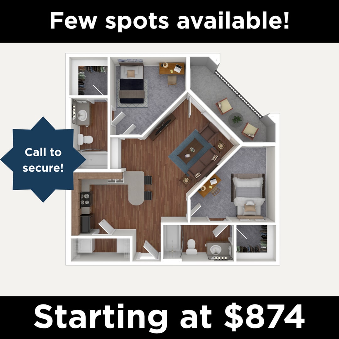 Mavericks Place – 2BR/2BA