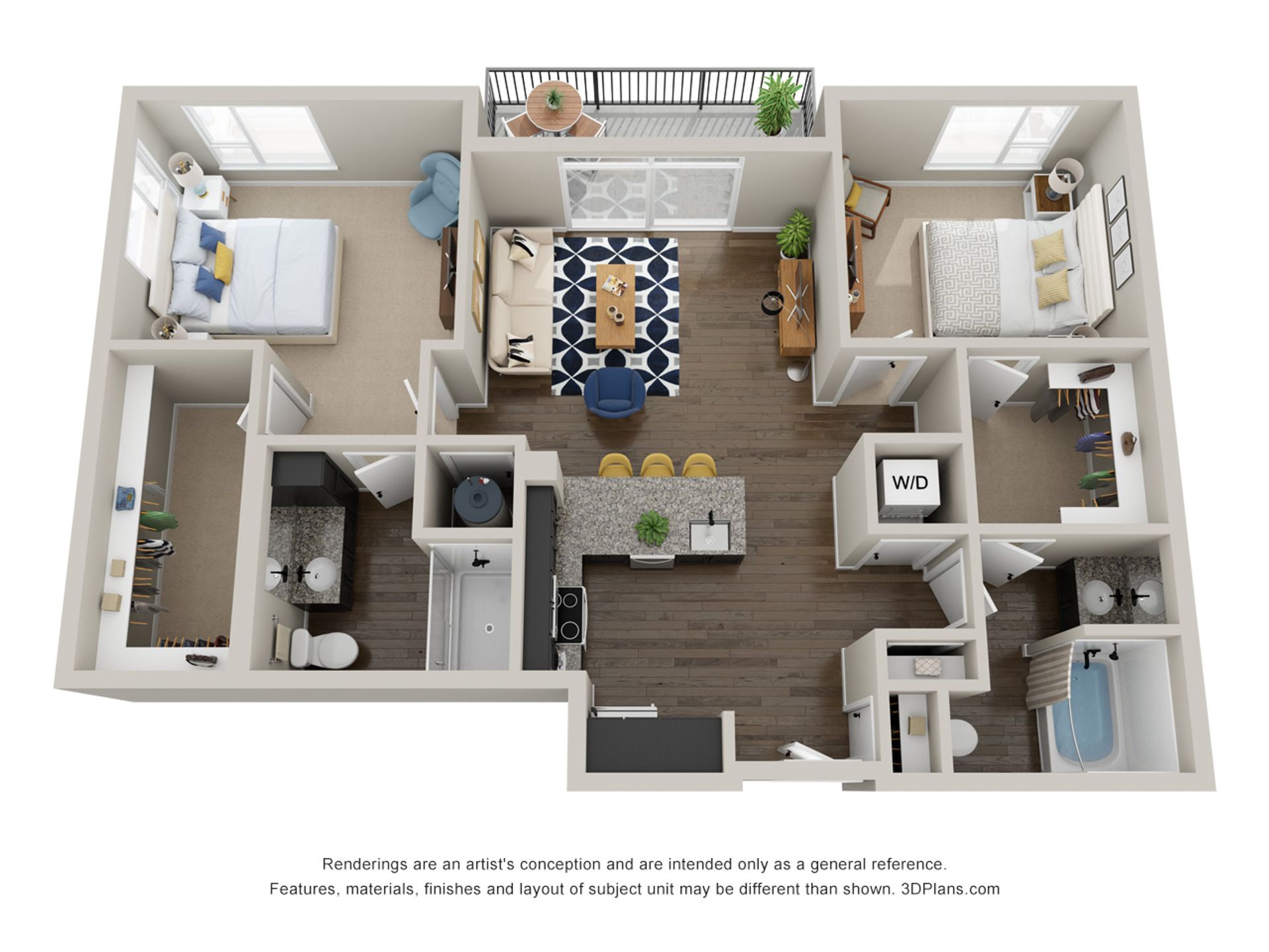 The Lofts at Front Street – 2 beds, 2 baths, $2450