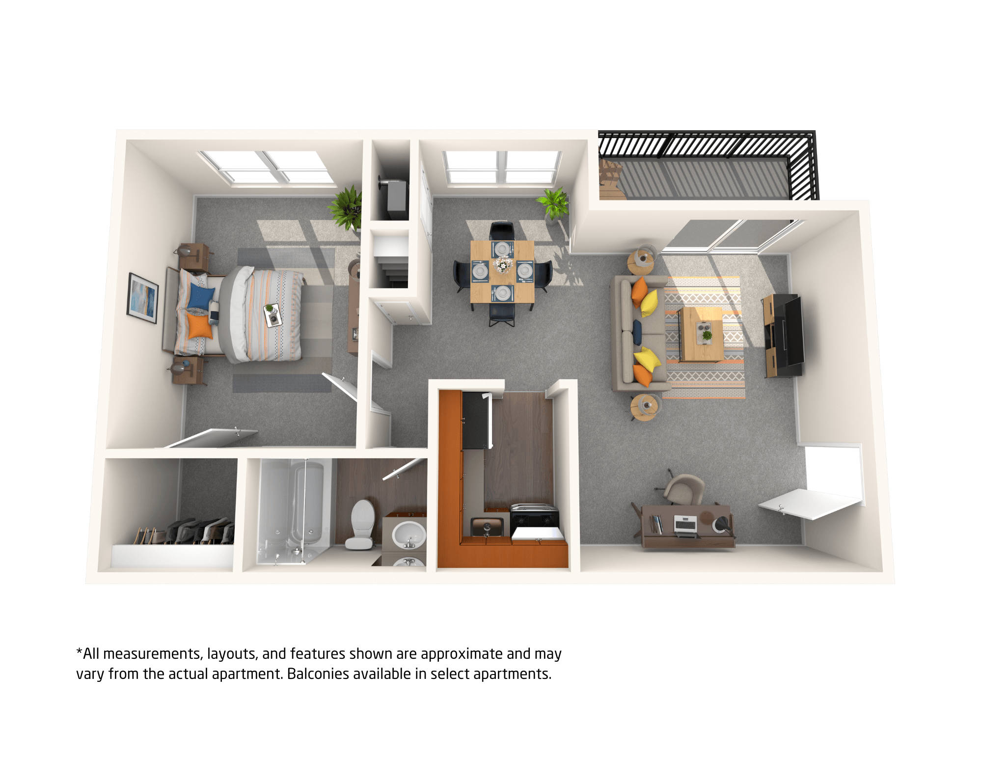 Parkside Terrace – 1 Bedroom 1 Bath - Affordable