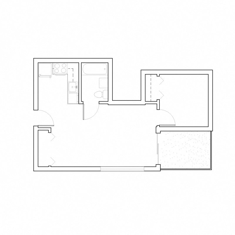 Rubix – Vintage 1 Bedroom C