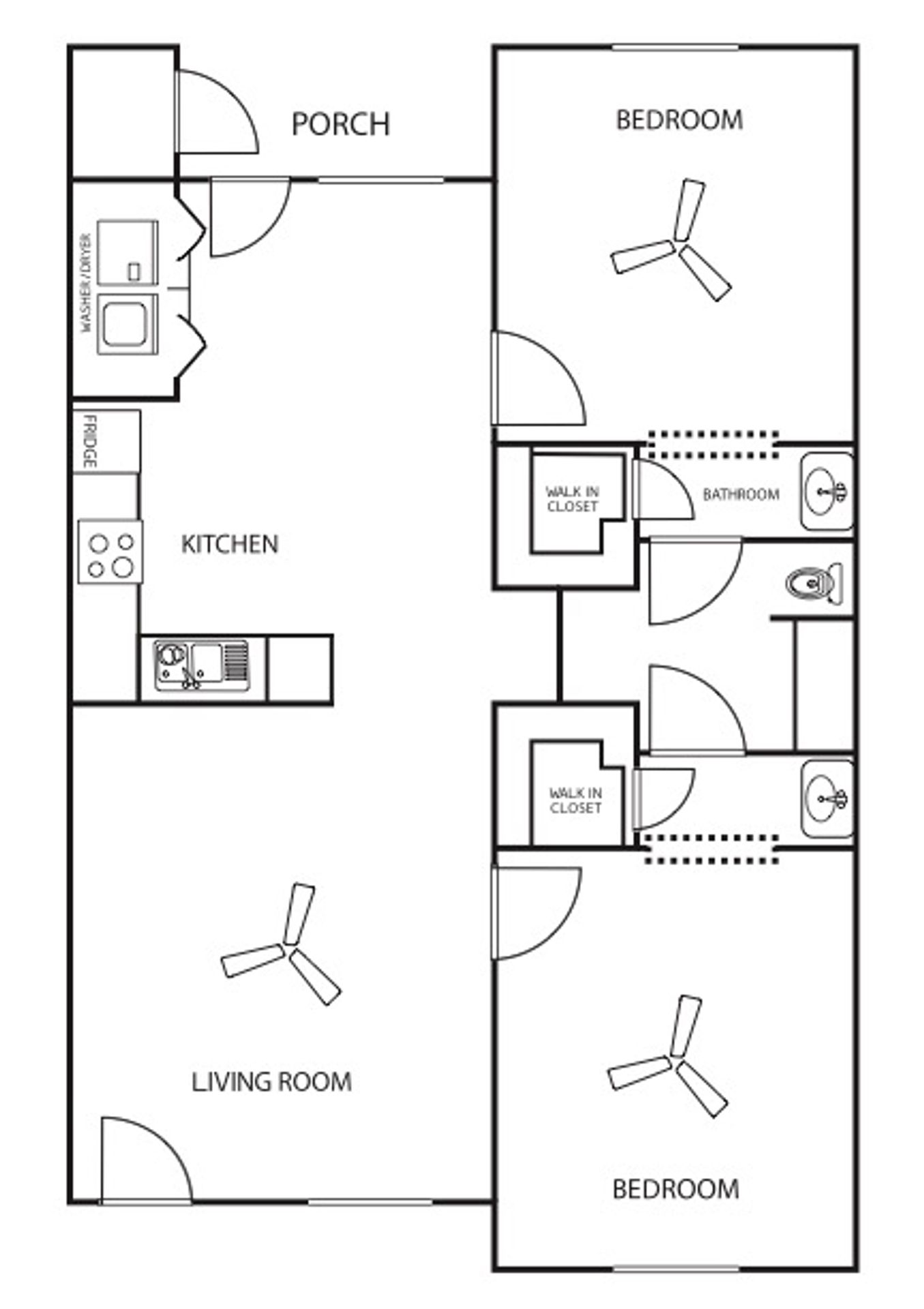 Hillstone On The Parkway – 2 beds, 1 bath, $995