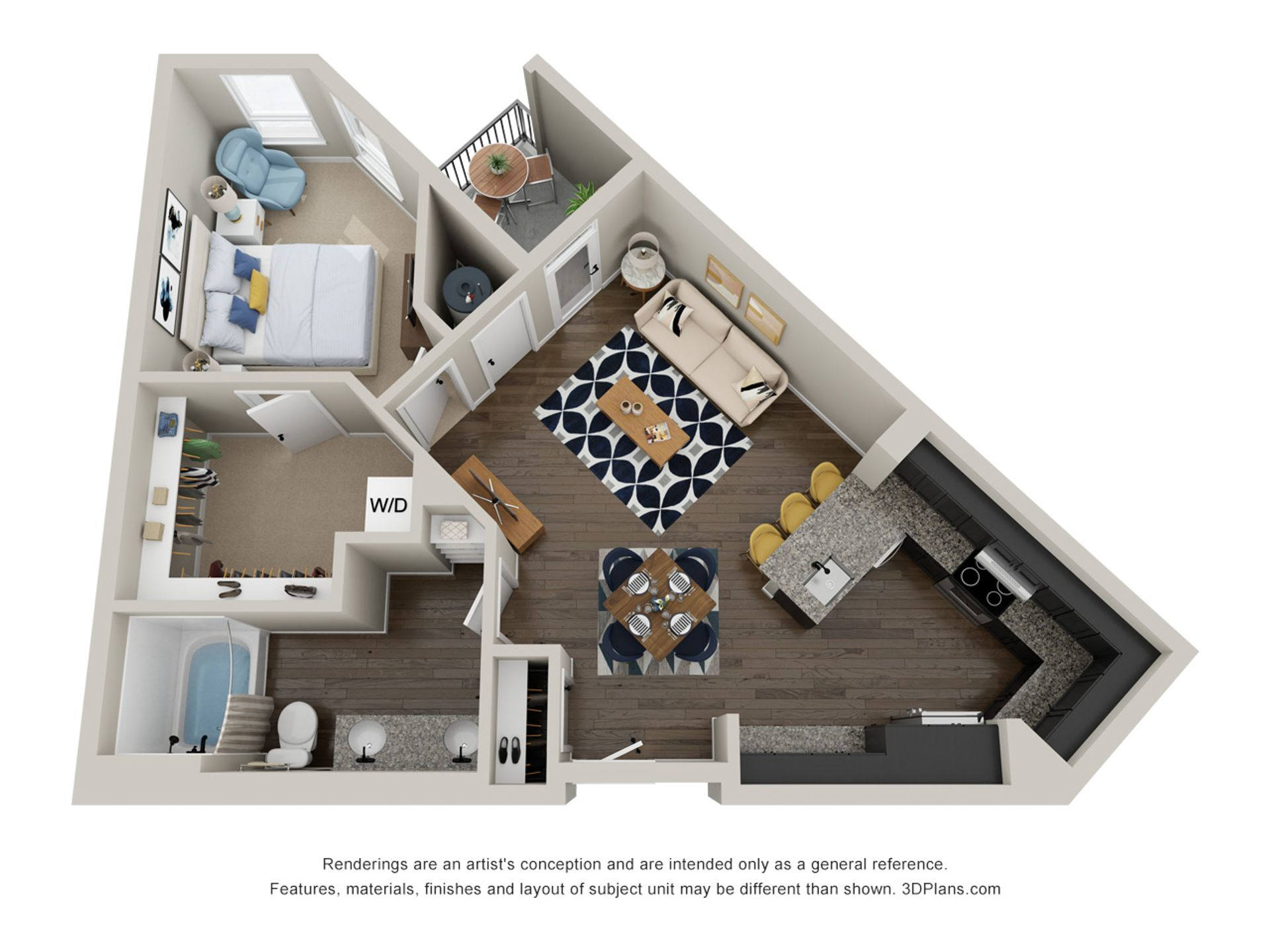 The Lofts at Front Street – 1 bed, 1 bath, $1800