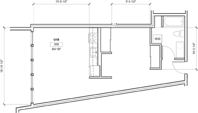 Rubix – Urban 1 Bedroom B