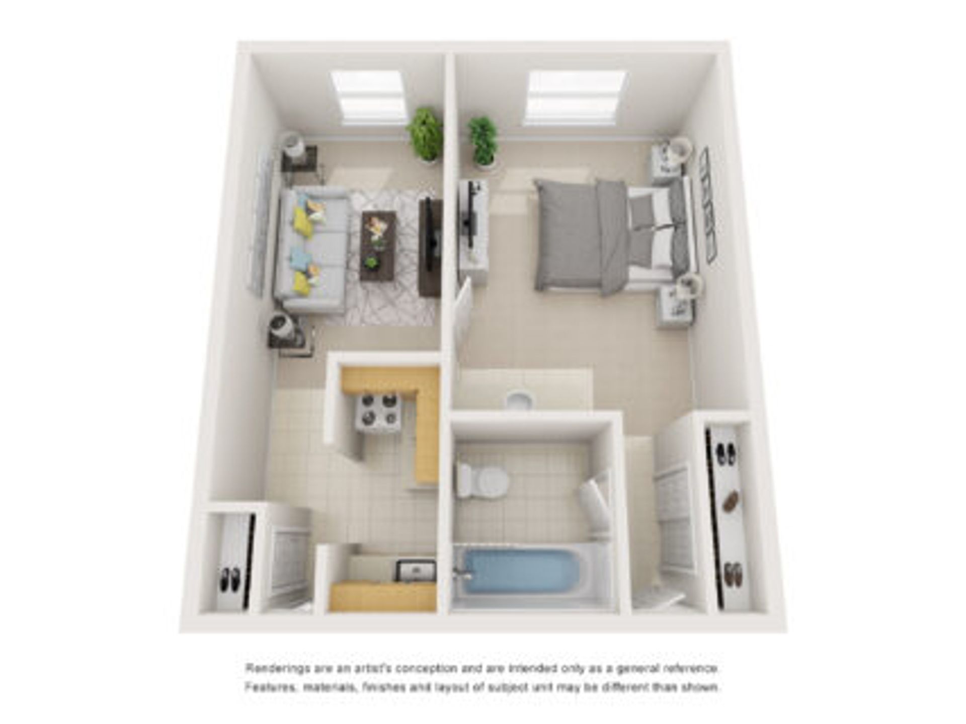 Unicorn North – 1 bed, 1 bath, $745