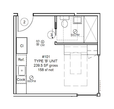 Jupiter Apartments – Studio - 239 sqft