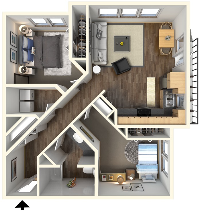 Fremont Mews – 2x1