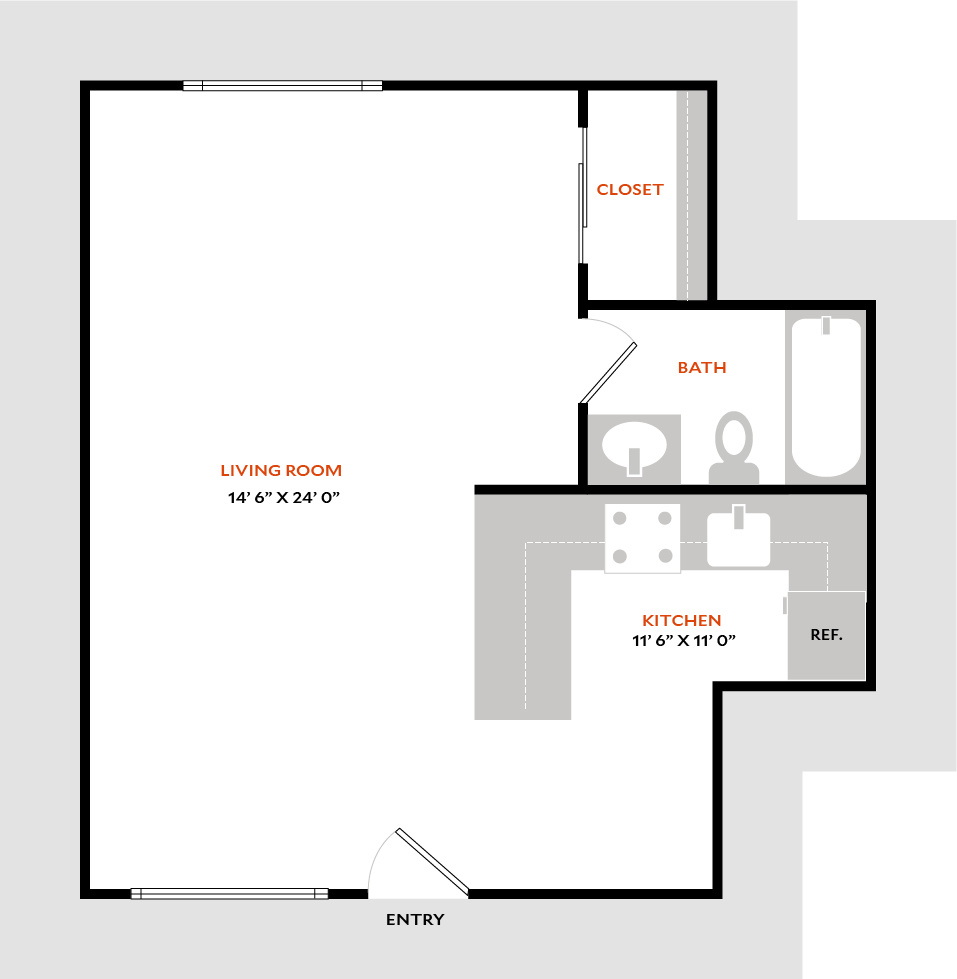 Crystal Springs Terrace – Studio B