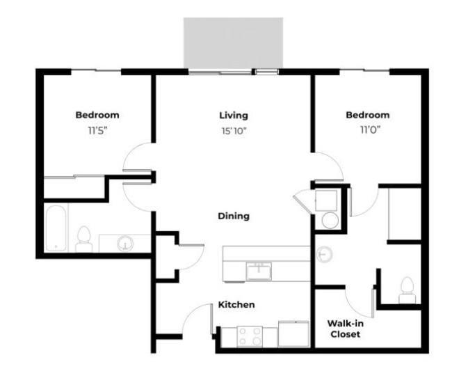 Grand Vista – 2 beds, 2 baths, $2037
