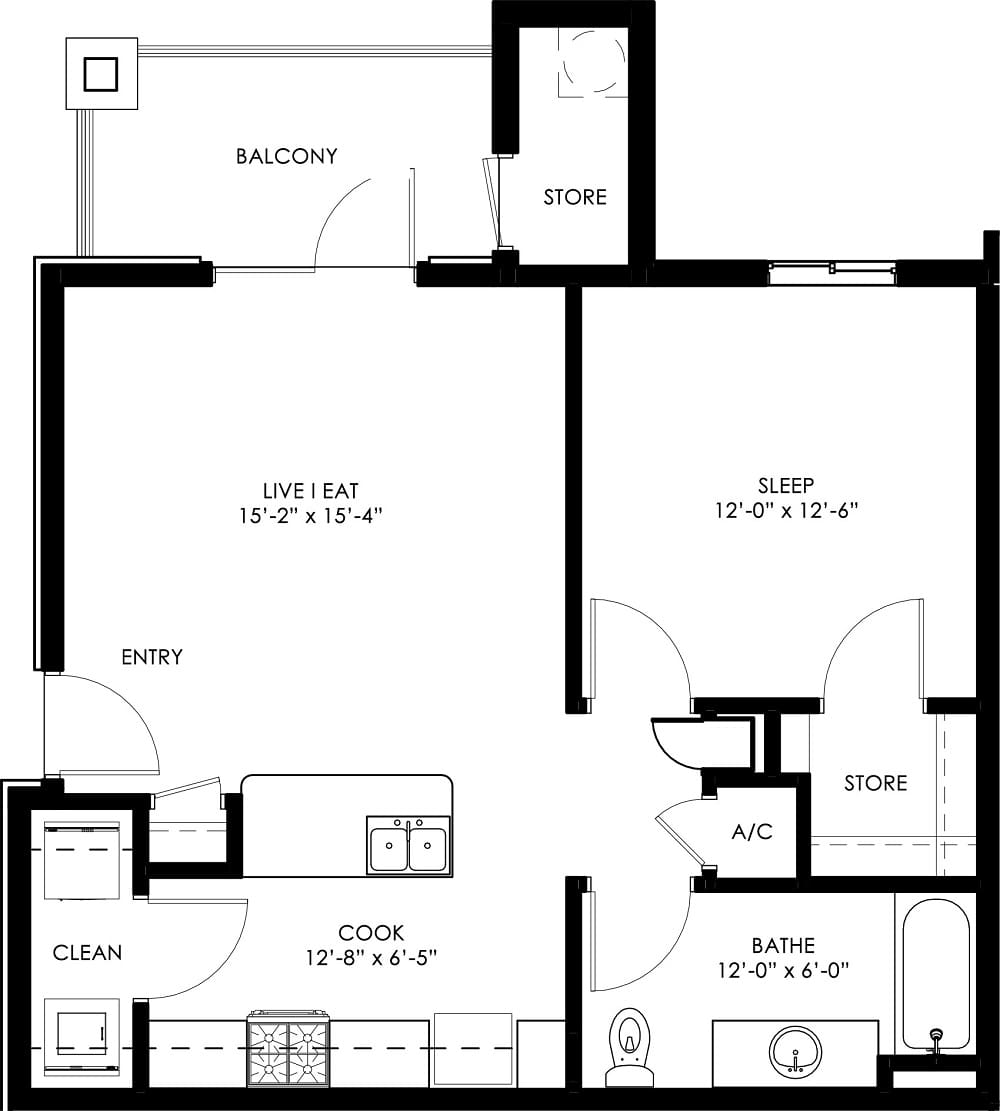 Woodcreek Apartments – 1-1-122