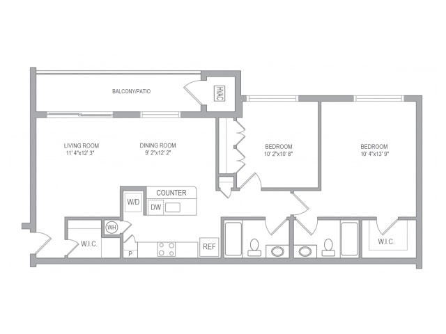 Cavalier Court – 2BR/2BA Den