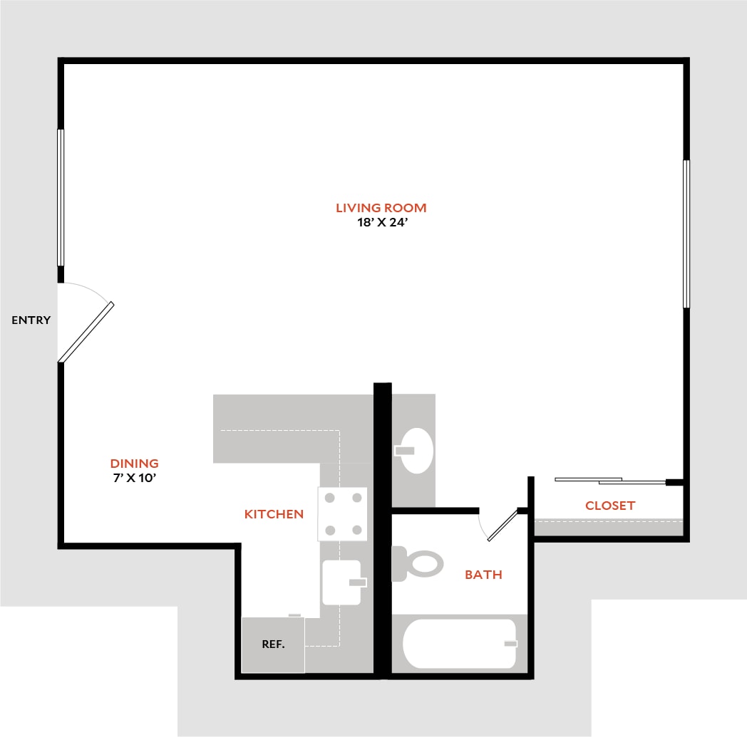 Crystal Springs Terrace – Studio A