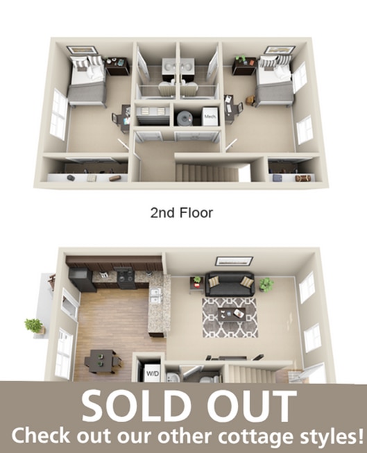 Cottages on Lindberg – Two Rooms - Priced By Bed