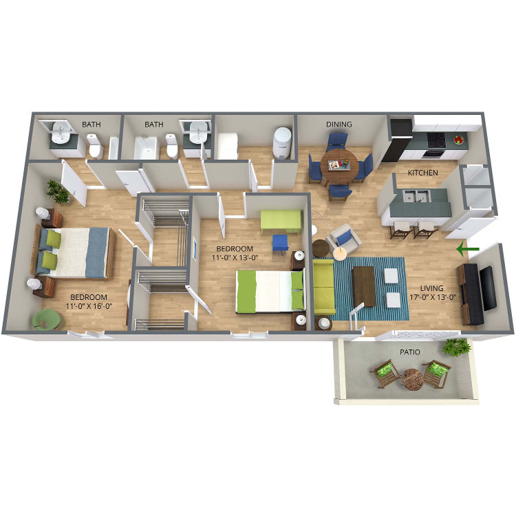 Ashley Oaks Apartments – 411M