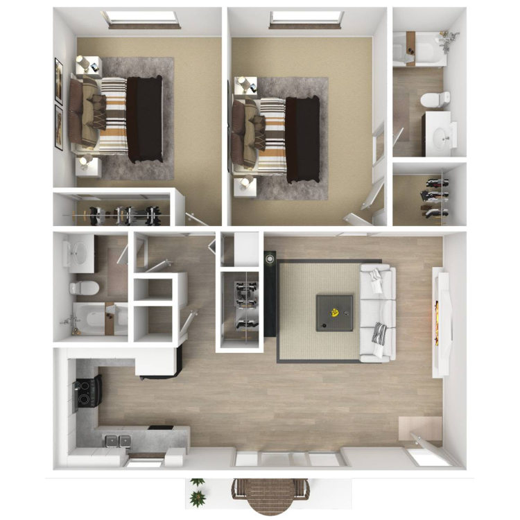 Elan Park Place Carlsbad Apartment Homes – 2 Bed 2 Bath B