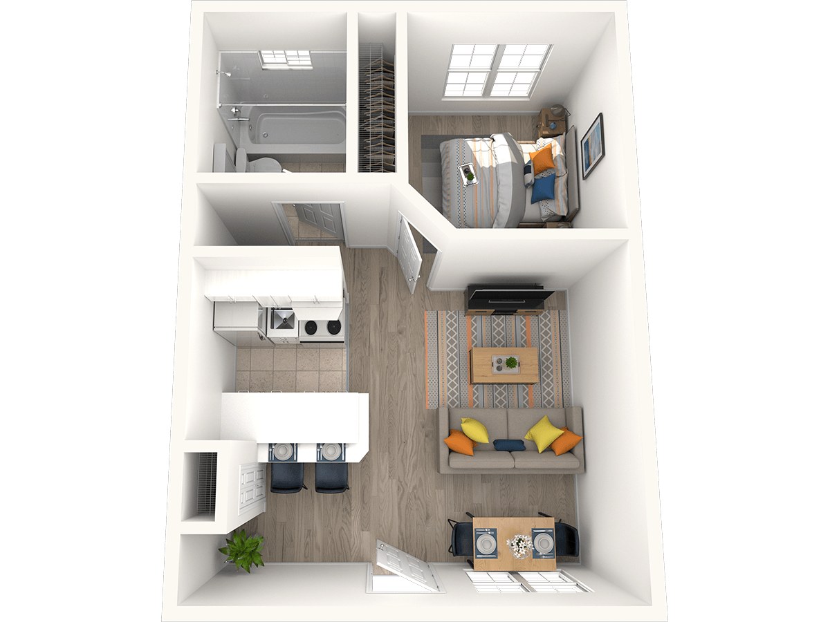 Paseo Gardens – 1 Bed 1 Bath