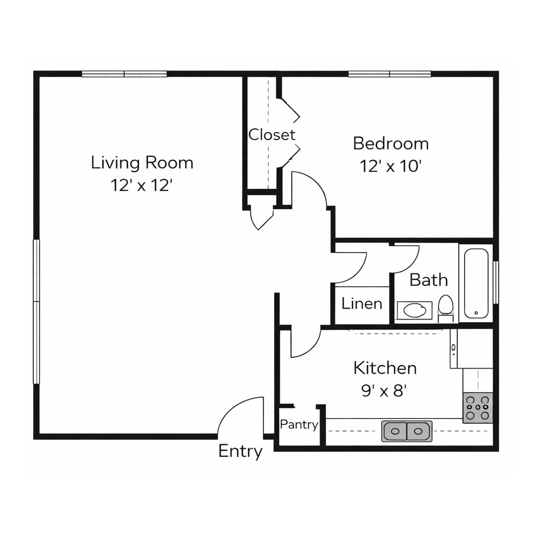 Raleigh Apartments – 2-406
